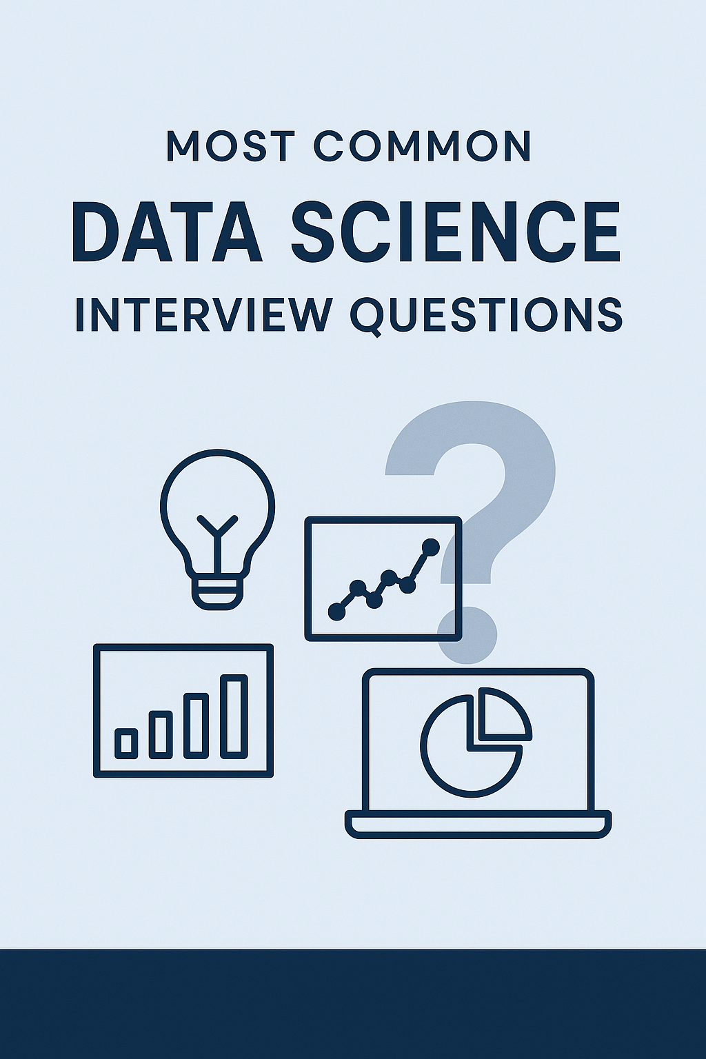 Most Common Data Science Interview Questions ebook cover
